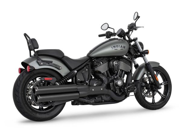 3.25in. Slip-On Mufflers - Black with Black Signature End Caps. Fits Indian Cruiser 2022up