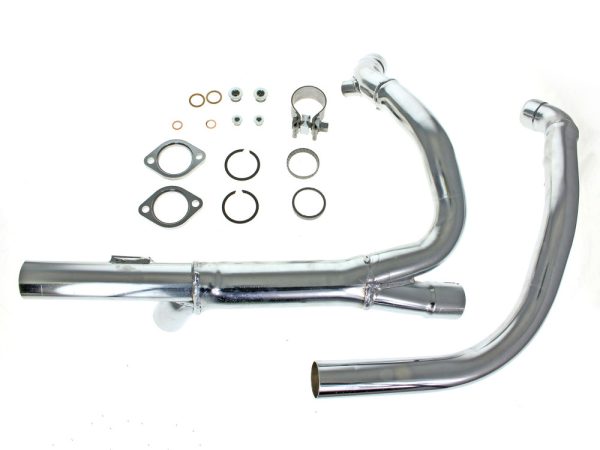 Hide-Away Performance Headers - Chrome. Fits Indan Tourers 2021up