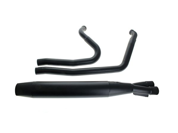 Full Length 2-into-1 Exhaust with Welded End Cap - Black. Fits Touring 2017up.