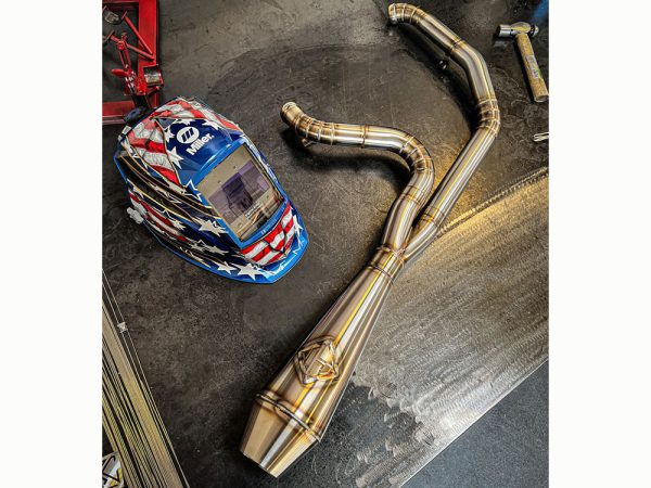 2-into-1 4.5in. Works Edition Big Bore Exhaust - Stainless Steel. Fits Touring 2017up.