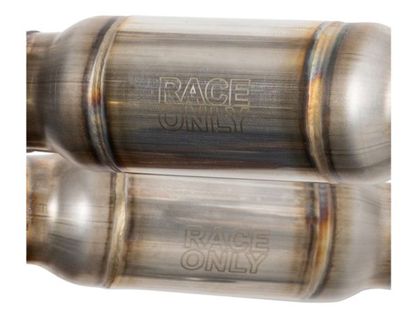 2-into-1 Qualifer Race Exhaust - Stainless Steel with Black End Cap. Fits Royal Enfield 650 Twins 2019up - Image 4