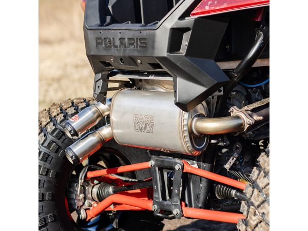 Power Tune XTO UTV Exhaust - Stainless Steel with Race Muffler. Fits Polaris RZR Pro XP 2020up. - Image 4