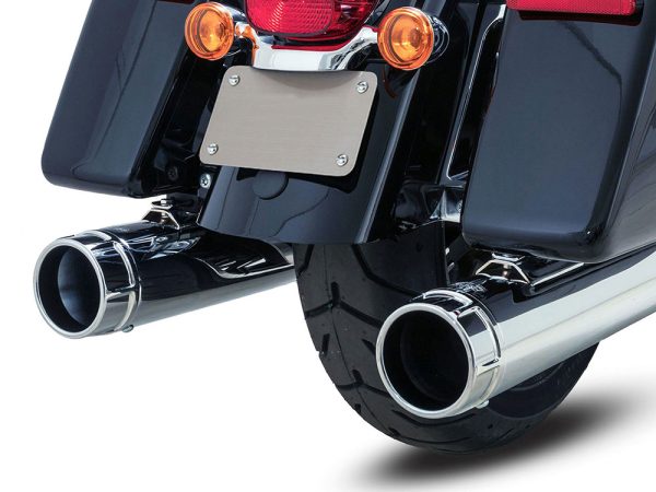 4.5in. Torquer 450 Slip-On Mufflers - Chrome with Chrome End Caps. Fits Touring 2017up - Image 2