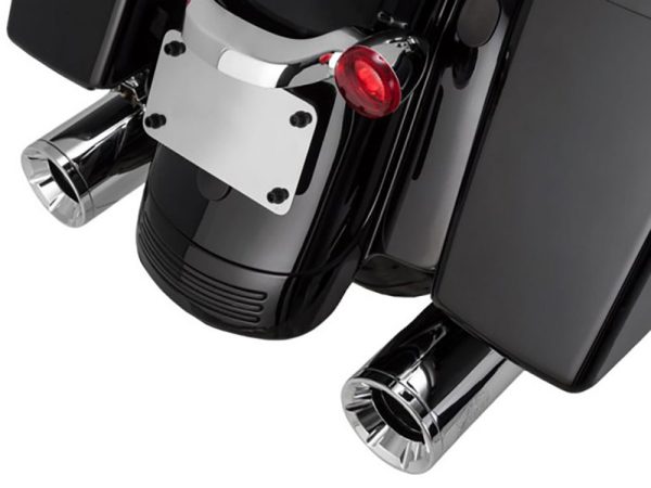 4in. Eliminator 400 Slip-On Mufflers - Chrome with Chrome End Caps. Fits Touring 2017up - Image 3