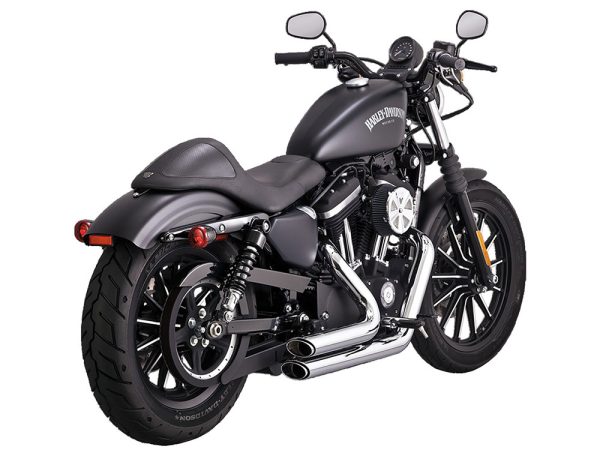 Shortshots Staggered Exhaust - Chrome. Fits Sportster 2014-2021 - Image 2