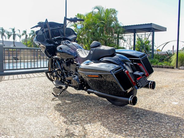 4-1/2in. Tracer Slip-On Mufflers - Black with Black End Caps. Fits Touring 2017up. - Image 3
