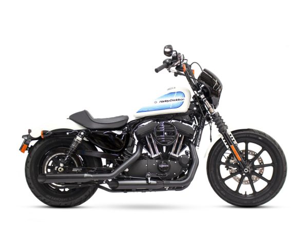 3in. HP-Plus Slash Cut Slip-On Mufflers - Black. Fits Sportster 2014-2021