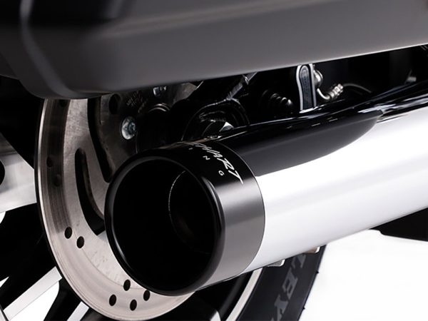 4in. Slip-On Muffler - Chrome with Black End Cap. Fits Sport Glide 2018-2024 - Image 3