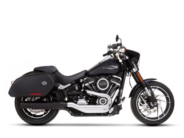 4in. Slip-On Muffler - Black with Black End Cap. Fits Sport Glide 2018-2024