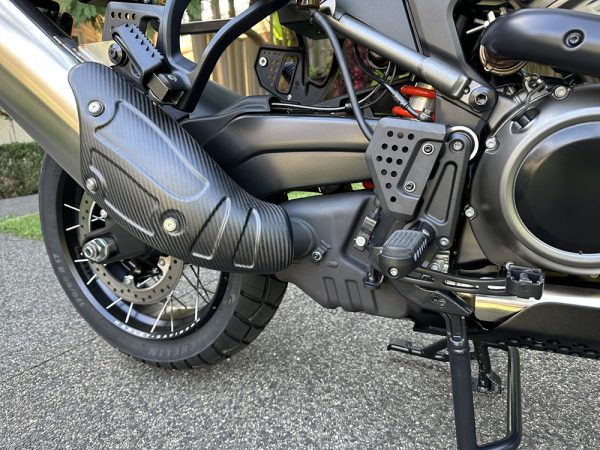 Slip On Muffler with Carbon Fibre End Cap - Stainless. Fits Pan America 2021up. - Image 4