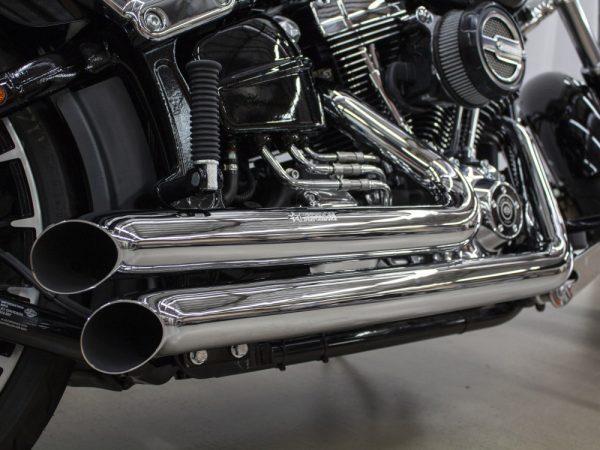Declaration Turnouts Exhaust - Chrome. Fits Softail Breakout 2013-2017 & Rocker 2008-2011 - Image 2