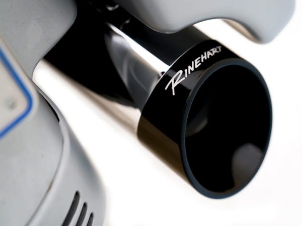 4-1/2in. DBX45 Slip-On Mufflers  - Chrome with Black Slash Cut End Caps. Fits Touring 2017up - Image 2