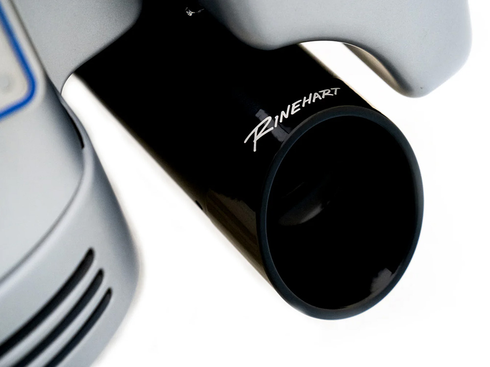 4-1/2in. DBX45 Slip-On Mufflers - Black with Black Slash Cut End Caps. Fits Touring 2017up - Image 2