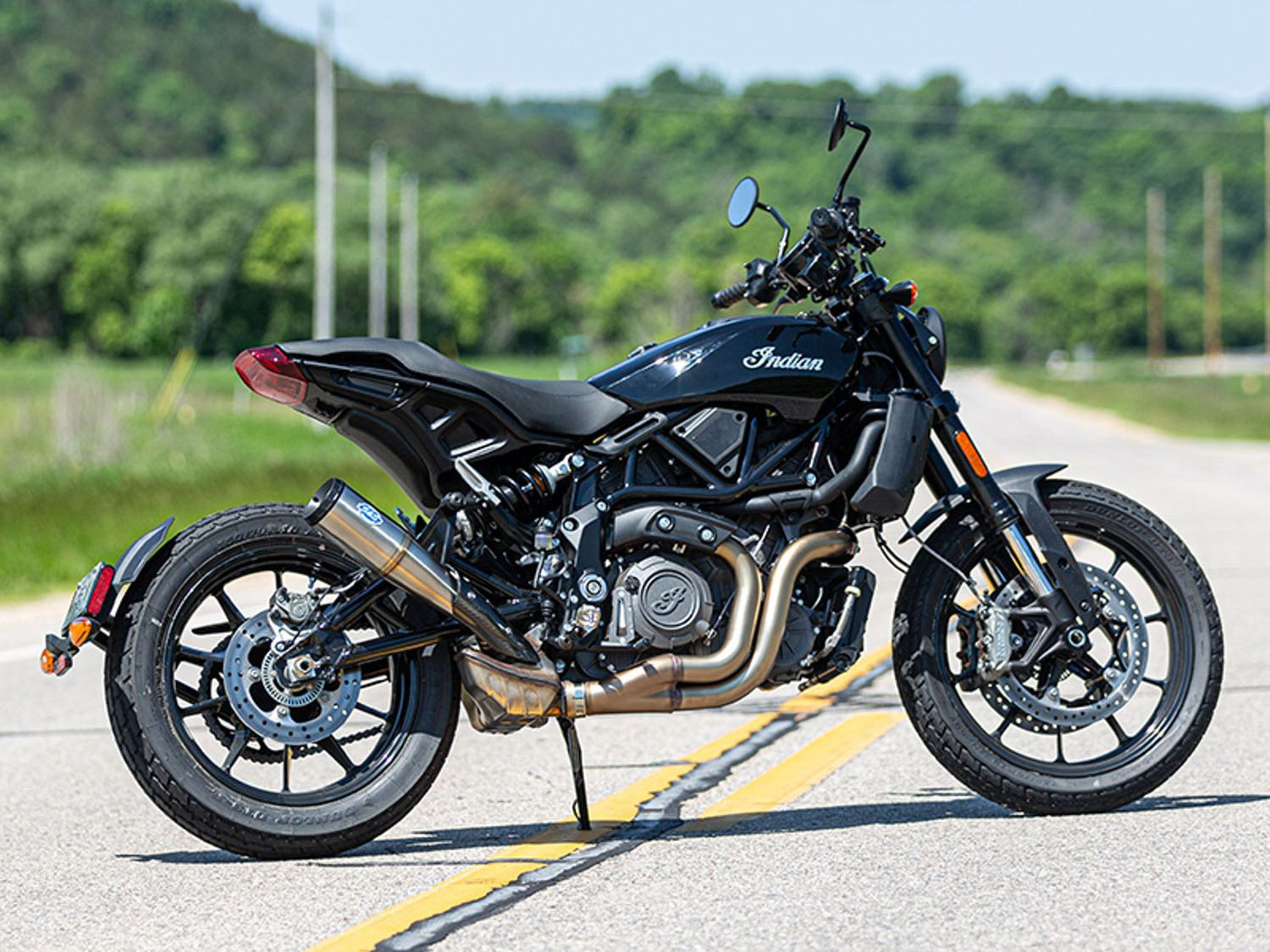 Grand National Slip-On Muffler - Stainless Steel. Fits Indian FTR1200 2019-2024 - Image 3