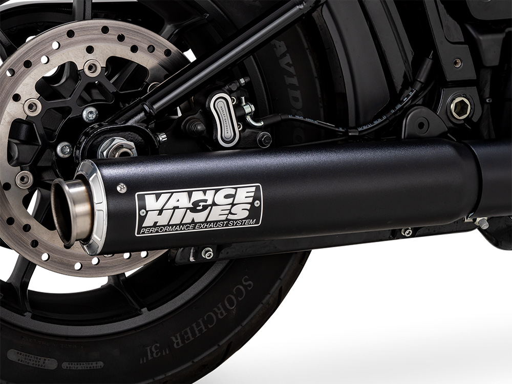 4in. Supersport Slip-On Muffler - Black. Fits Softail Street Bob, Low Rider S, Low Rider ST & Heritage 2025up - Image 3