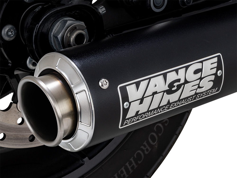 4in. Supersport Slip-On Muffler - Black. Fits Softail Street Bob, Low Rider S, Low Rider ST & Heritage 2025up - Image 4