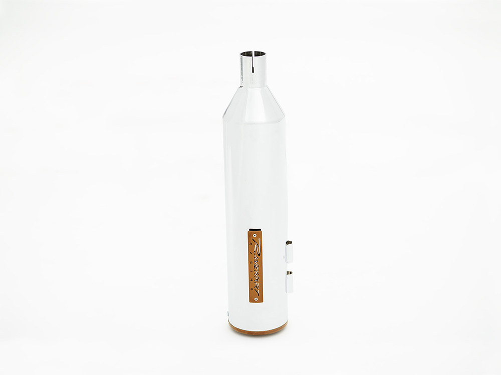 4-1/2in. HP45 Slip-On Short Race Inspired Mufflers - Chrome with Bourbon End Caps. Fits Touring 2017up. - Image 2