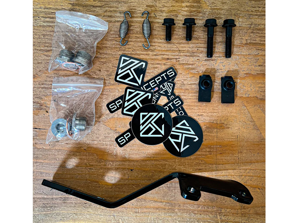 2-into-1 Cutback Exhaust - Stainless Steel with Black End Cap. Fits Dyna 1999-2005 - Image 2