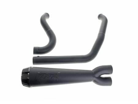 Comp-S 2-into-1 Exhaust - Black with Carbon Fiber End Cap. Fits Softail Breakout & Fat Boy 2025up