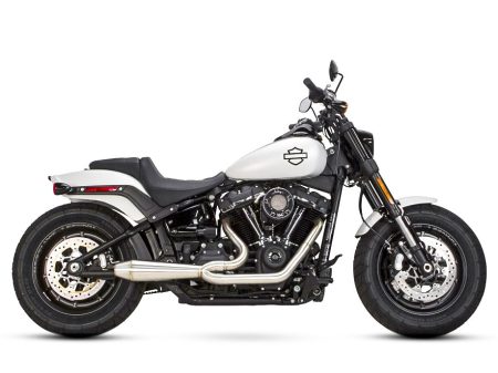 Megaphone Gen II 2-into-1 Exhaust - Stainless Steel. Fits Softail 2018-2024 with Non-240 Rear Tyre.