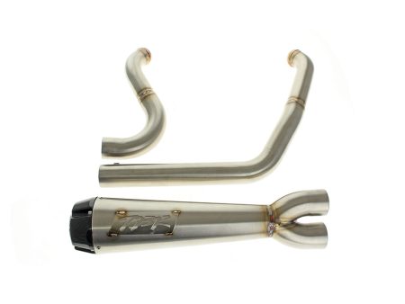 Comp-S 2-into-1 Exhaust - Stainless Steel with Carbon Fiber End Cap. Fits Softail 2025up with Non-240 Rear Tyre