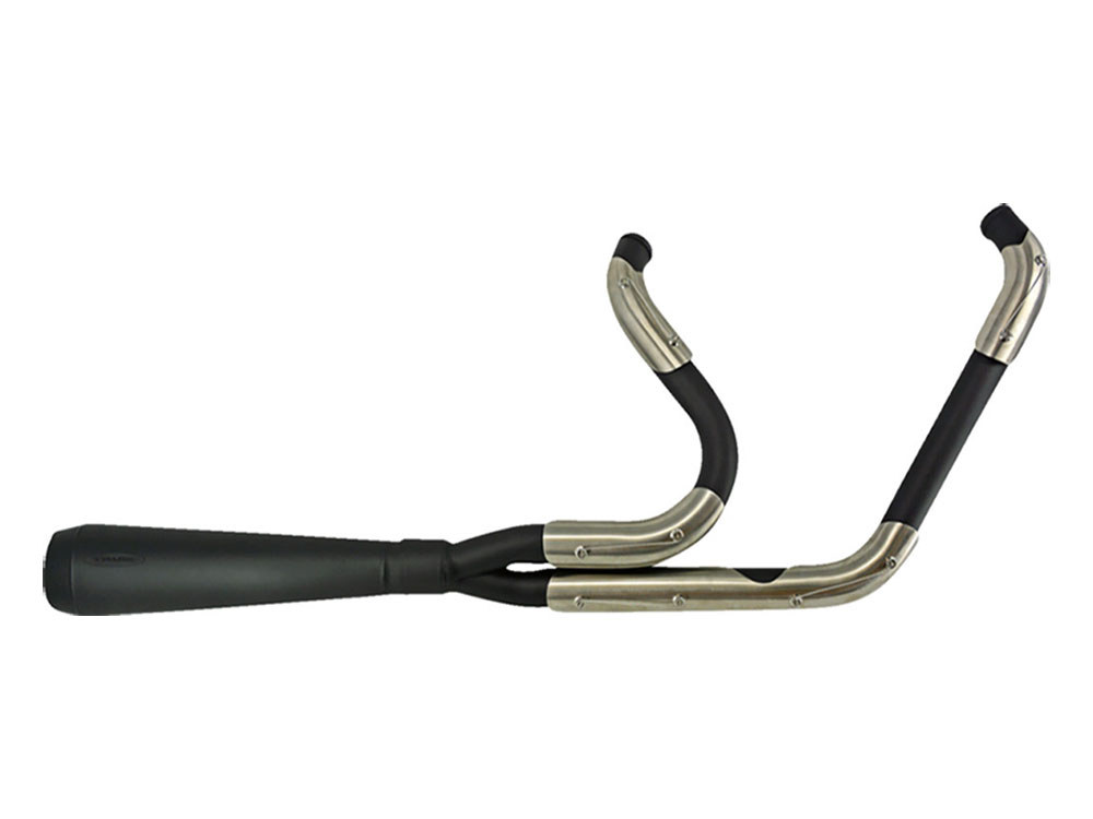Assault 2-into-1 Exhaust - Black. Fits Heritage Classic, Sport Glide and Low Rider ST 2018-2024