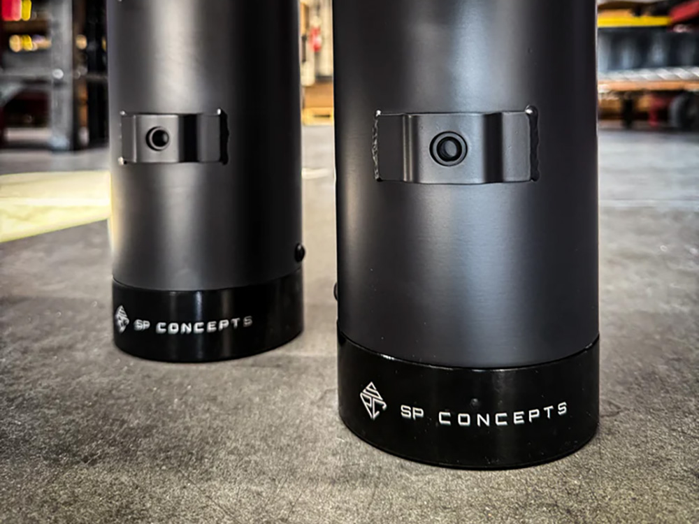 4-1/2in. Street Pro Slip-On Mufflers - Black with Black End Caps. Fits Touring 2017up. - Image 2