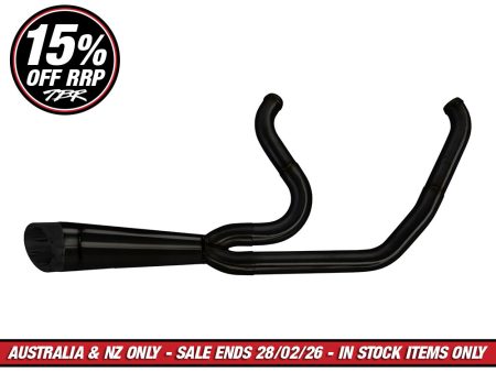 Shorty Turnout 2-into-1 Exhaust - Black. Fits Touring 2009-2016.