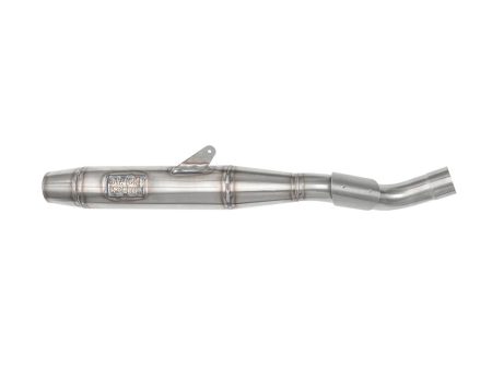 Slip On Muffler with Welded End Cap - Stainless Steel. Fits Pan America 2021up.