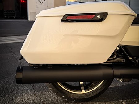 4-1/2in. Street Pro Slip-On Mufflers - Black with Black End Caps. Fits Touring 2017up.