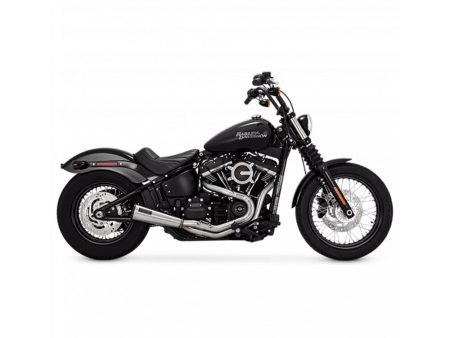2-into-1 Upsweep Exhaust - Stainless Steel. Fits Softail 2018-2024 Non-240 Tyre Models