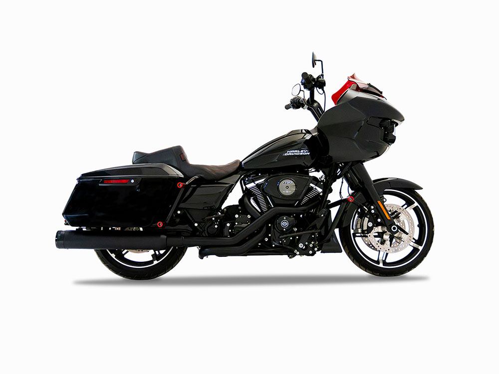 TRUE Dual Headers - Black. Fits Touring 2017up