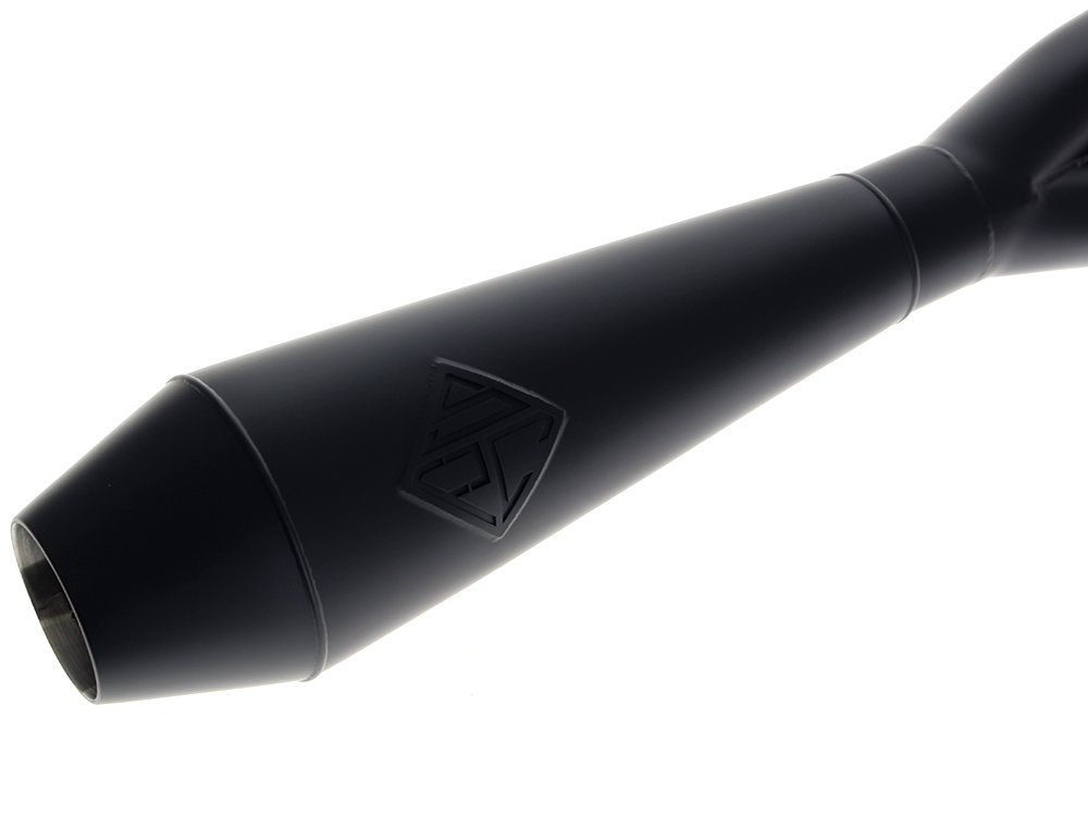 2-into-1 4.5in. Big Bore Exhaust - Black. Fits Dyna 1999-2005 - Image 2