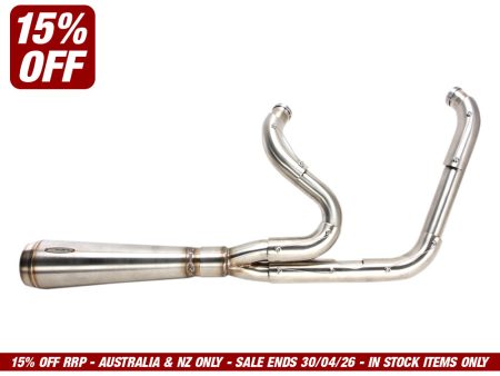 Assault 2-into-1 Exhaust - Stainless Steel. Fits Touring 2007-2016.