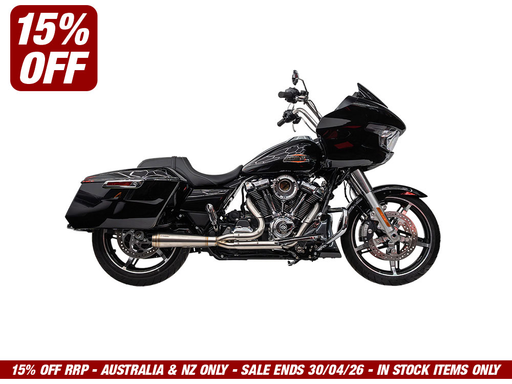 Assault 2-into-1 Exhaust - Stainless Steel. Fits Touring 2017up