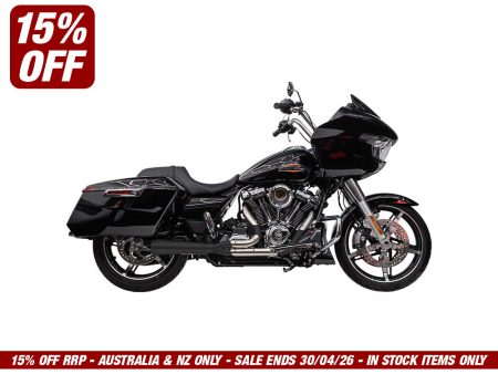 Assault 2-into-1 Exhaust - Black. Fits Touring 2017up