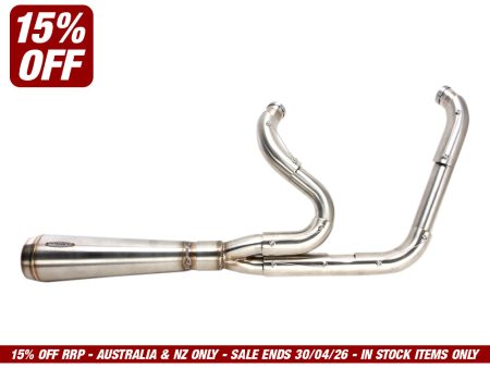 Assault 2-into-1 Exhaust - Stainless Steel. Fits Dyna 2006-2017.