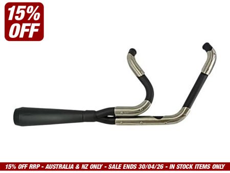 Assault 2-into-1 Exhaust - Black. Fits Dyna 2006-2017.