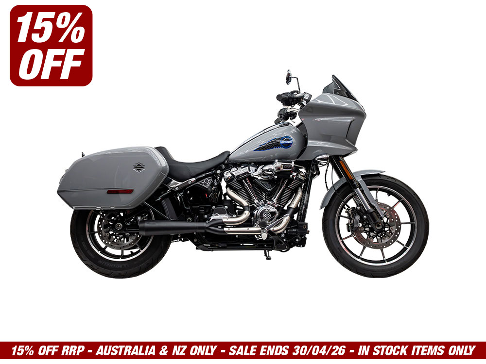 Assault 2-into-1 Exhaust - Black. Fits Heritage Classic and Low Rider ST 2025up