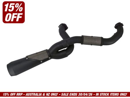 Big Sexy Performance 2-into-1 Exhaust - Black. Fits Touring 2017up.