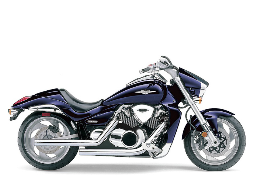 Dragster Exhaust - Chrome. Fits Suzuki M109R 2006up. COBRA EXHAUST
