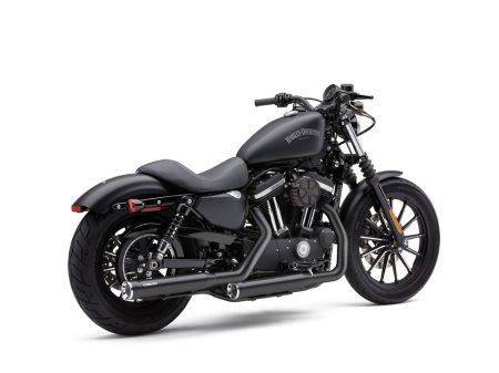 3in. RPT Slip On Mufflers - Black with Alloy Tips. Fits Sportster 2014-2021 COBRA EXHAUST
