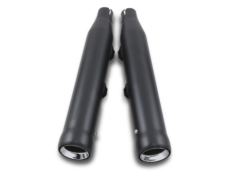 3in. Neighbor Hater Slip-On Mufflers - Black. Fits Sportster 2014-2021 COBRA EXHAUST