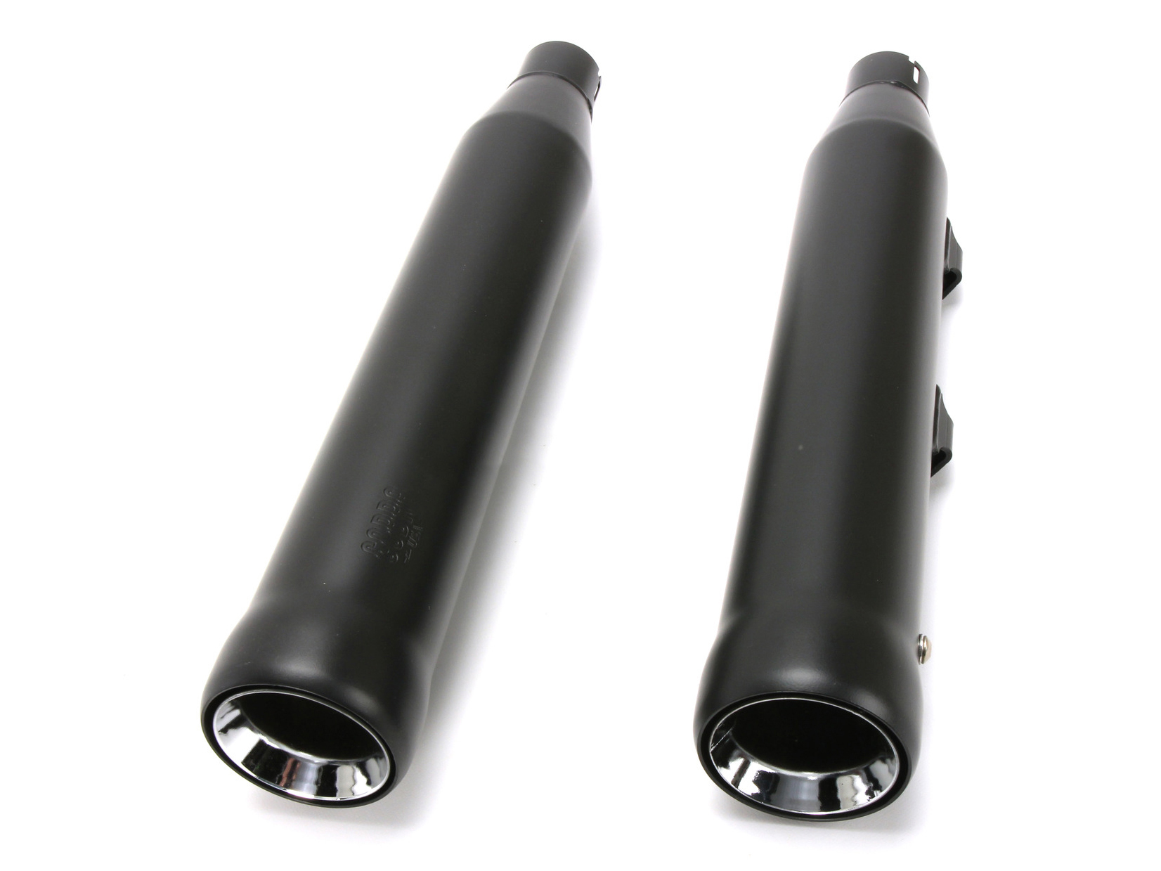 3in. Neighbor Hater Slip-On Mufflers - Black. Fits Sportster 2014-2021 COBRA EXHAUST - Image 2