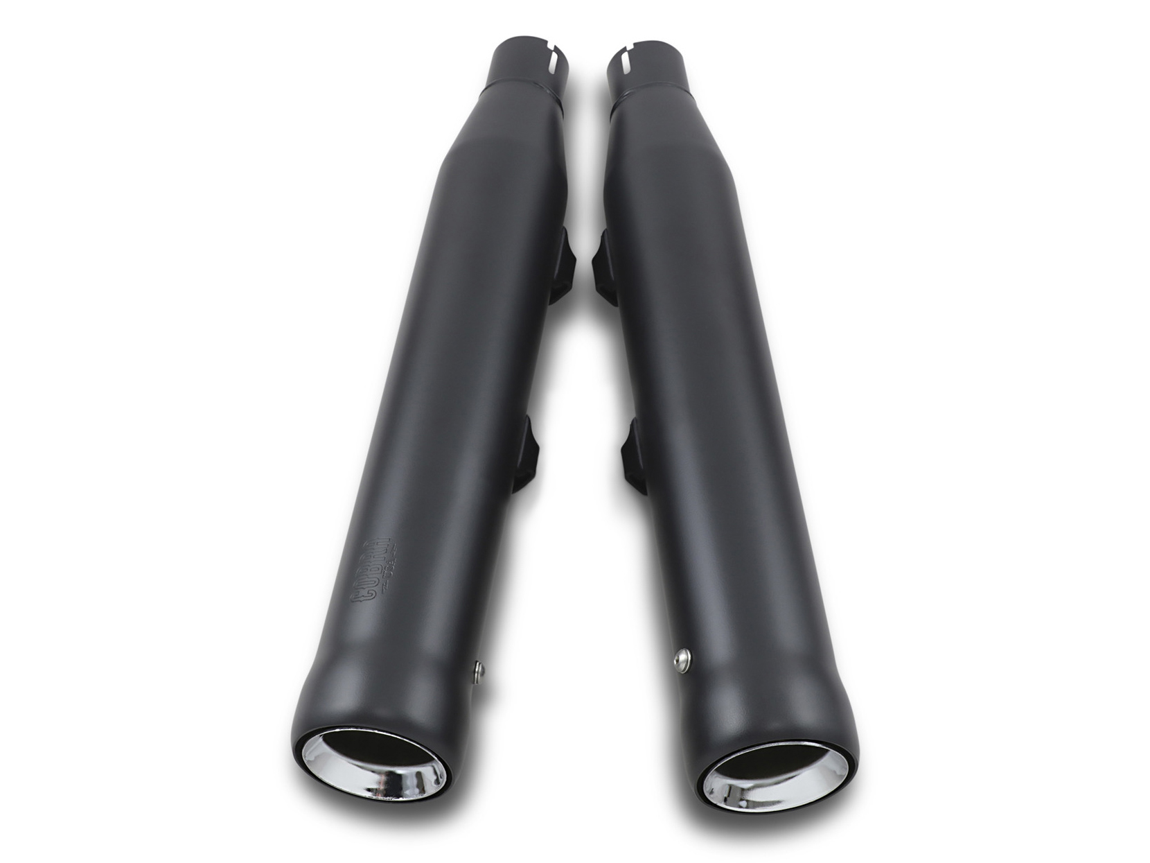 3in. Neighbor Hater Slip-On Mufflers - Black. Fits Sportster 2014-2021 COBRA EXHAUST