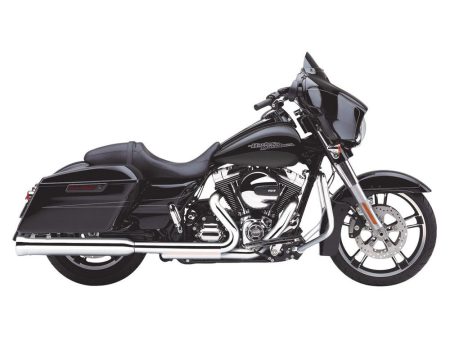 4in. Neighbor Hater Slip-On Mufflers - Chrome. Fits Touring 1995-2016 & Trike 2017-2020. COBRA EXHAUST