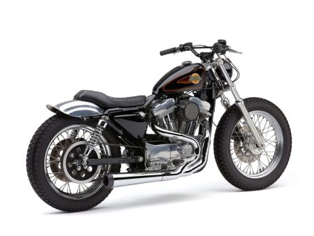 El Diablo 2-into-1 Exhaust - Chrome with Black End Cap. Fits Sportster 1986-2003. COBRA EXHAUST