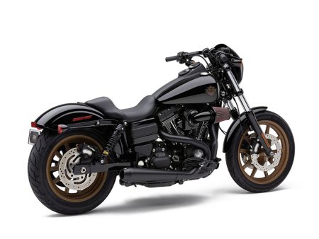 El Diablo 2-into-1 Exhaust - Black with Black End Cap. Fits Dyna 2006-2017. COBRA EXHAUST