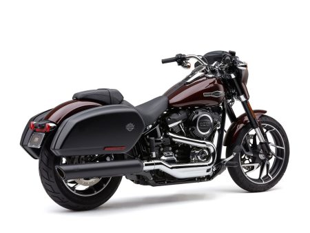 4in. 909 Back Slash Slip-On Muffler - Black. Fits Sport Glide 2018-2024 COBRA EXHAUST