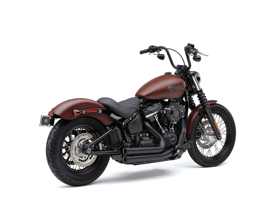 Speedster 909 Exhaust - Black. Fits Street Bob 2018-2024, Standard 2020-2024, Deluxe & Low Rider 2018-2020 & Softail Slim 2018-2021 COBRA EXHAUST